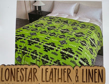 Load image into Gallery viewer, Aiden Lime Green Super Plush Blanket S43
