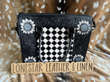 Load image into Gallery viewer, Tooled Leather Braided Handle Purses
