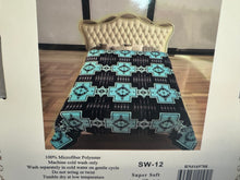 Load image into Gallery viewer, Twin Super Plush Aztec Blankets
