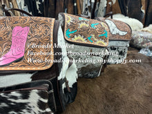 Load image into Gallery viewer, Tooled Cowhide Backpacks
