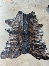 Load image into Gallery viewer, Columbian 3 Foot Enhanced Brindle Cowhide Silky Rugs
