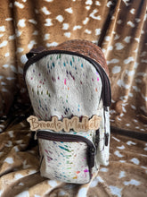 Load image into Gallery viewer, Rainbow Acid Tooled Leather Cowhide Backpack
