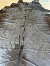 Load image into Gallery viewer, Rare Black Zebra Printed Cowhide Rug
