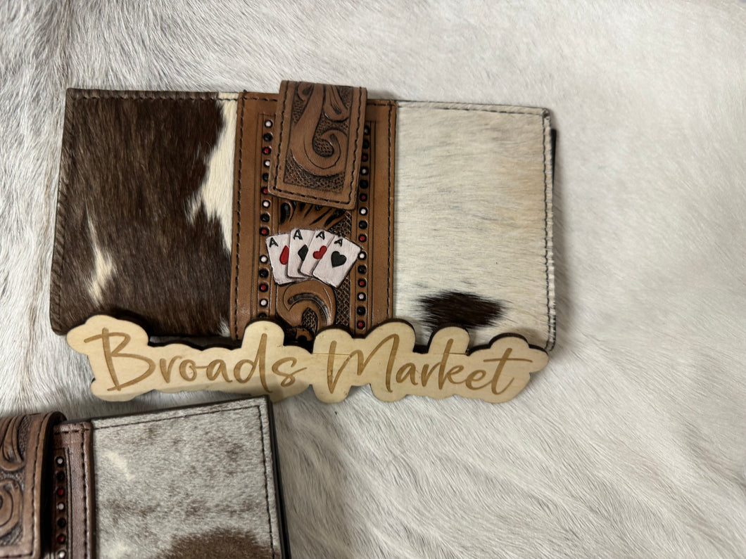 Cowhide Cards Wallet