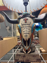 Load image into Gallery viewer, RA54098 James 4:8 Cowskull Lamp
