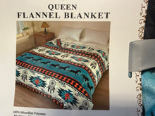 Load image into Gallery viewer, Sandhorse Queen Turquoise Blanket
