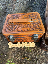 Load image into Gallery viewer, Tooled Leather Train Cases
