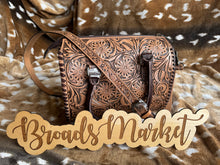 Load image into Gallery viewer, Brown Tooled Speedy Crossbody Purse
