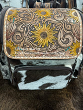 Load image into Gallery viewer, Tooled Cowhide Backpacks
