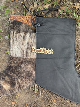 Load image into Gallery viewer, Cowhide Tooled Top Stockings
