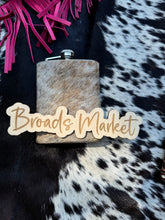 Load image into Gallery viewer, Cowhide &amp; Tooled Leather Flasks
