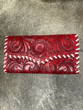 Load image into Gallery viewer, Stitched Tooled Leather Wallets
