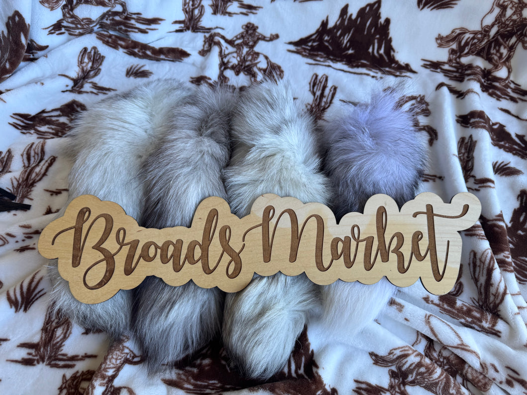 Blue White Arctic Fox Tails