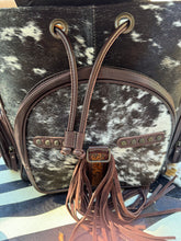 Load image into Gallery viewer, Fringe Distressed Cowhide Backpacks
