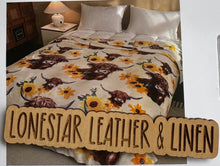 Load image into Gallery viewer, Sunflower Highland Emma S33 Plush Blanket
