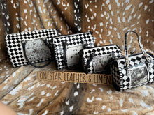 Load image into Gallery viewer, Checkered &amp; Cowhide Lizzie Speedy Crossbody Purse
