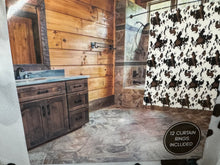 Load image into Gallery viewer, Cow Shower Curtain Set
