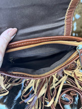 Load image into Gallery viewer, The Joby Spade Checkered Dice Fringe Crossbody Purse
