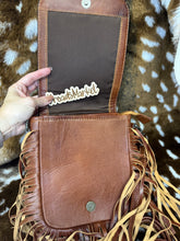 Load image into Gallery viewer, The Joby Spade Checkered Dice Fringe Crossbody Purse
