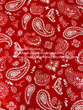 Load image into Gallery viewer, Red Bandana Super Plush Blanket
