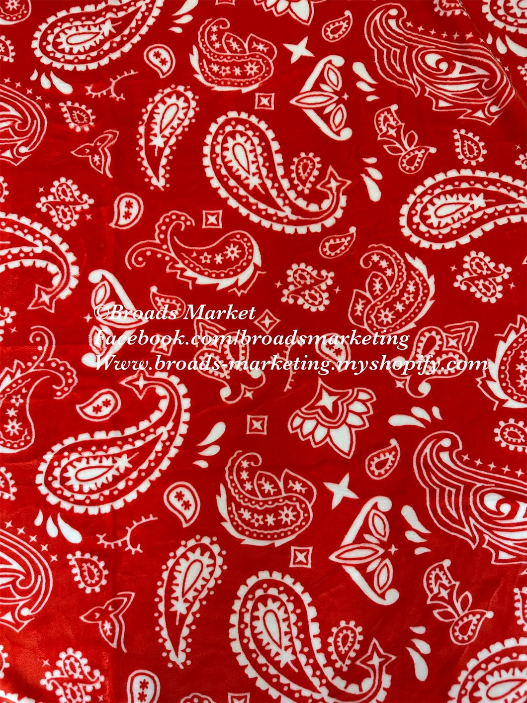 Red Bandana Super Plush Blanket