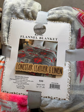 Load image into Gallery viewer, Azalia Pink &amp; Grey Crosses S30 Blanket
