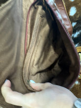 Load image into Gallery viewer, Leopard Bow Cherry Crossbody Cowhide Purse
