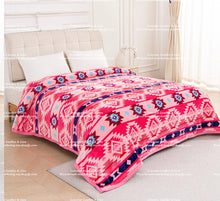 Load image into Gallery viewer, Pink Aztec Ziglag A52 Super Plush Blanket
