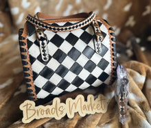 Load image into Gallery viewer, Checkered Speedy Crossbody Purse
