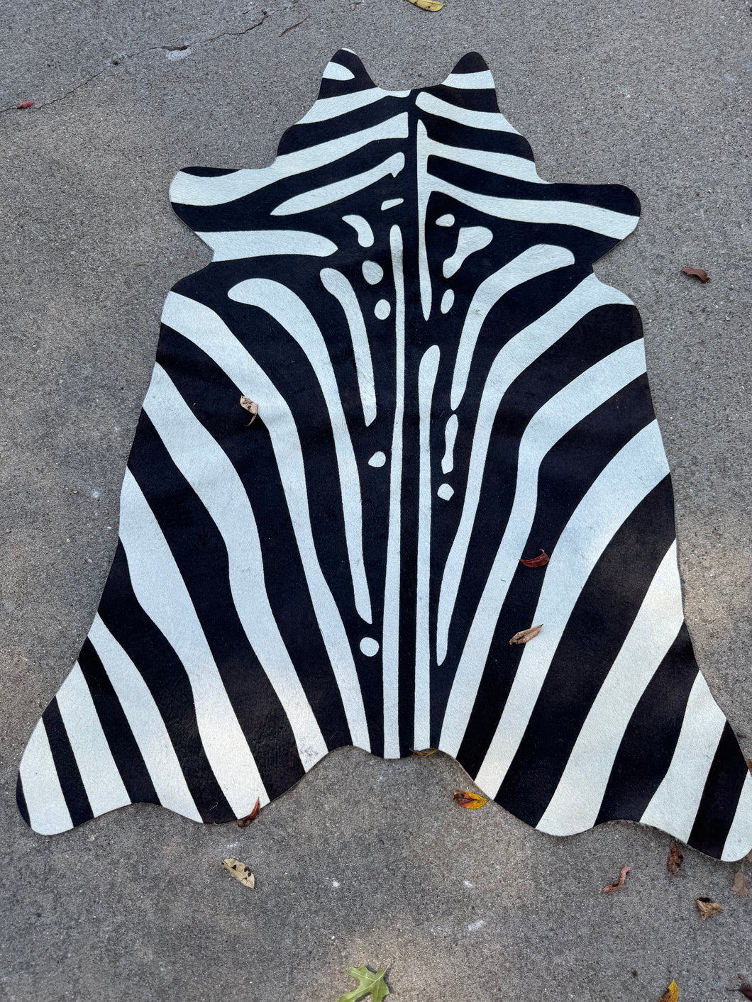 Zebra Calf Cowhide Rug