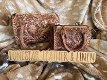 Load image into Gallery viewer, Beige Tooled Layla Speedy Purse
