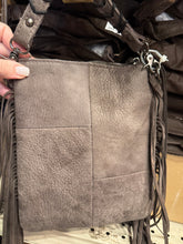 Load image into Gallery viewer, Aztec Diamond Stitched Cowhide Crossbody Purse
