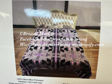 Load image into Gallery viewer, Purple &amp; Grey Sabrina Super Plush Blanket
