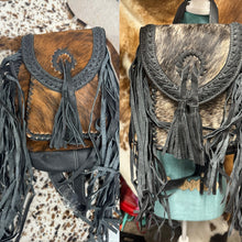 Load image into Gallery viewer, Mini Fringe Cowhide Backpacks
