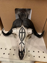 Load image into Gallery viewer, Jesus Christian Fish Ram Skull
