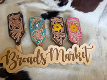 Load image into Gallery viewer, Wooden Leather Hair Brushes
