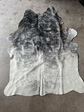 Load image into Gallery viewer, Rare Grey Brahman Cowhide Rug 54x43”
