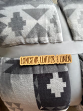 Load image into Gallery viewer, Tucker Black &amp; Grey Aztec Super Plush Blanket S40
