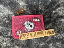 Load image into Gallery viewer, Tooled Leather Vegas Coin Purse
