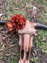 Load image into Gallery viewer, Rustic Floral Cowskull
