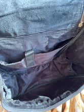 Load image into Gallery viewer, Pink Lightening Bolt Checkered Cowhide Backpack
