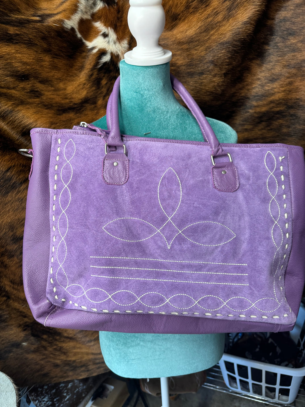 Bootstitch Leather Tote Purse