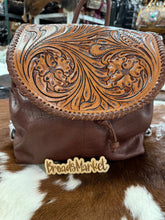 Load image into Gallery viewer, Tooled Leather Concealed Backpack
