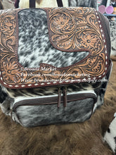 Load image into Gallery viewer, Tooled Cowhide Backpacks
