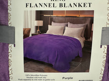 Load image into Gallery viewer, Solid Purple Super Plush Blanket
