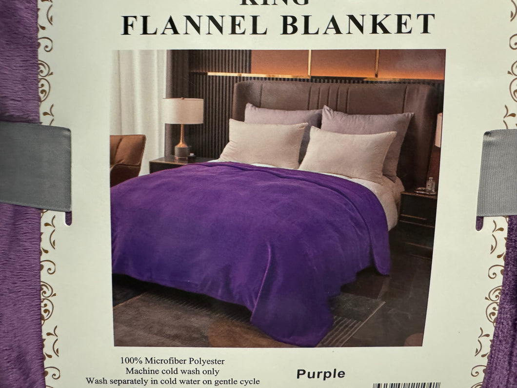 Solid Purple Super Plush Blanket