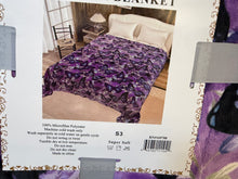 Load image into Gallery viewer, Marie Purple Butterfly Super Plush Blanket S3
