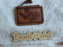 Load image into Gallery viewer, Tooled Leather &amp; Cowhide Coin Purses
