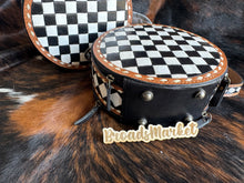 Load image into Gallery viewer, Checkered Canteen Crossbody Purse
