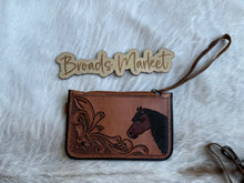 Load image into Gallery viewer, Wristlet Tooled Leather ID Wallet Holders
